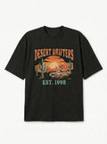 Men's Retro Surfboard Graphic Shirt | Boxy Fit Streetwear