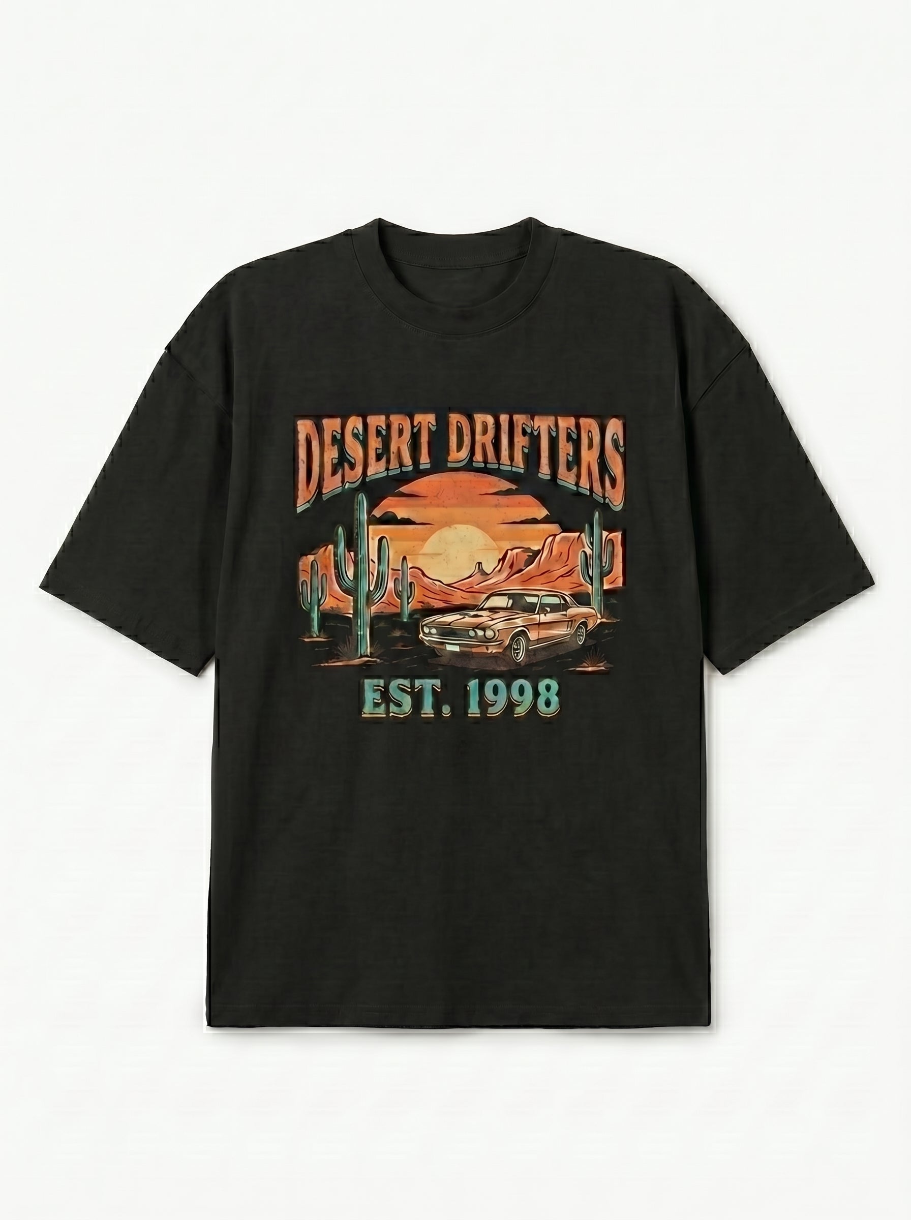 Men's Retro Surfboard Graphic Shirt | Boxy Fit Streetwear