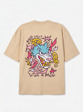 Men's Boxy Fit Edgy Cartoon Graphic Shirt | Front & Back Print