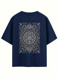 The Digital Mandala Drop-Shoulder Tee
