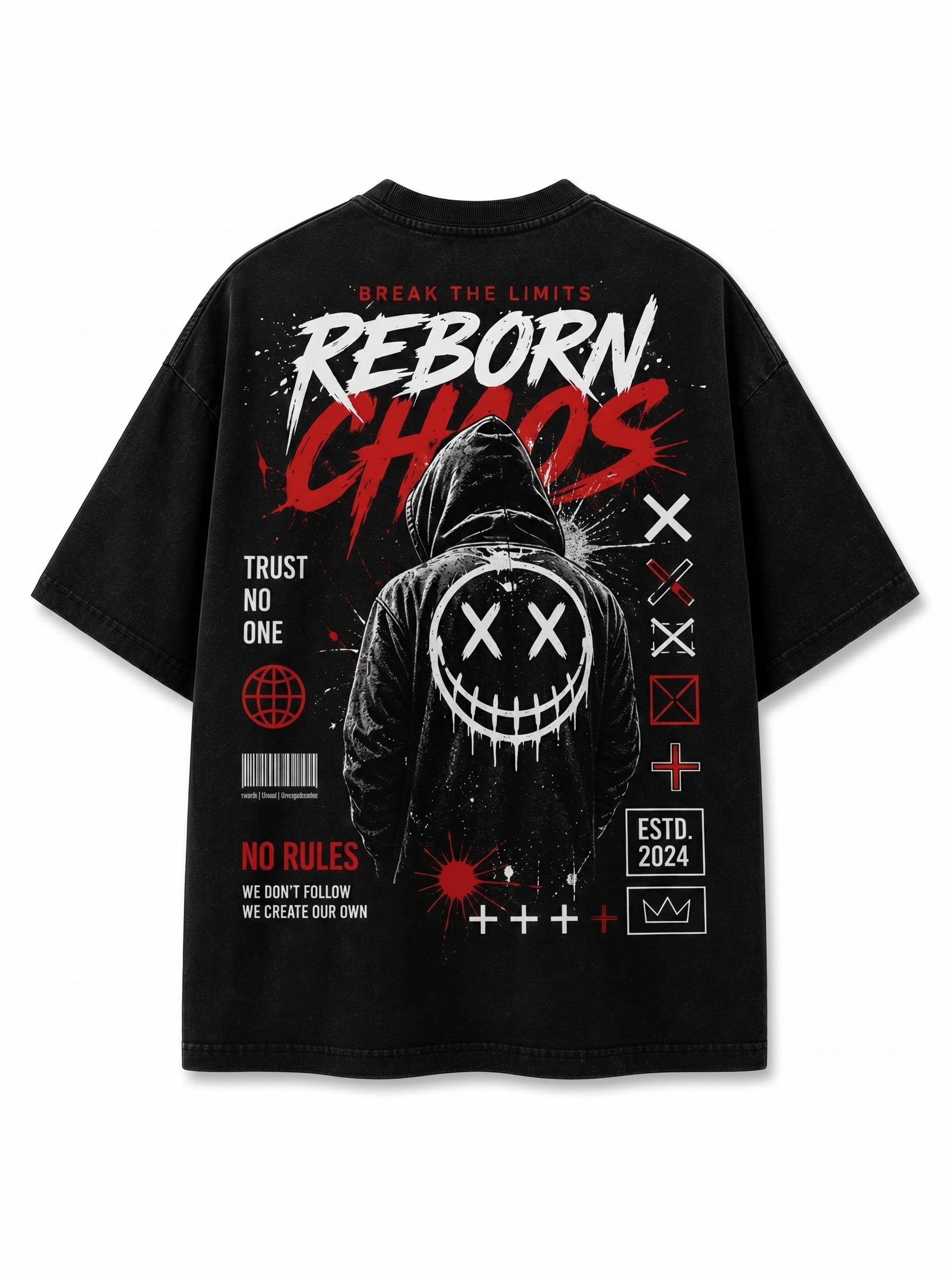 Reborn Chaos Oversized 100% Cotton Tee