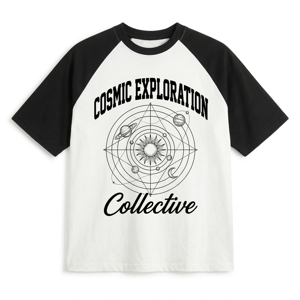 Cosmic Exploration Collective Raglan Tee