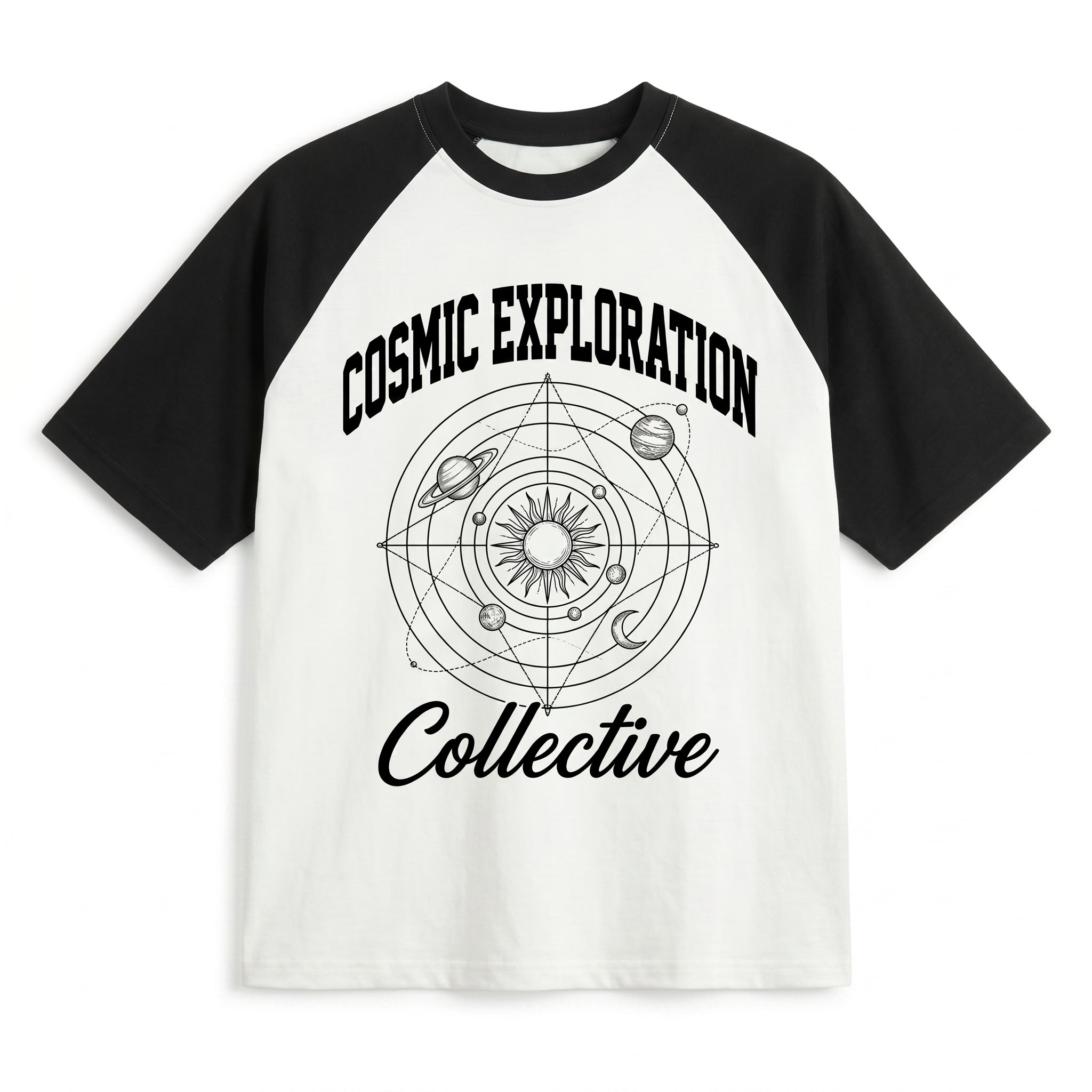 Cosmic Exploration Collective Raglan Tee