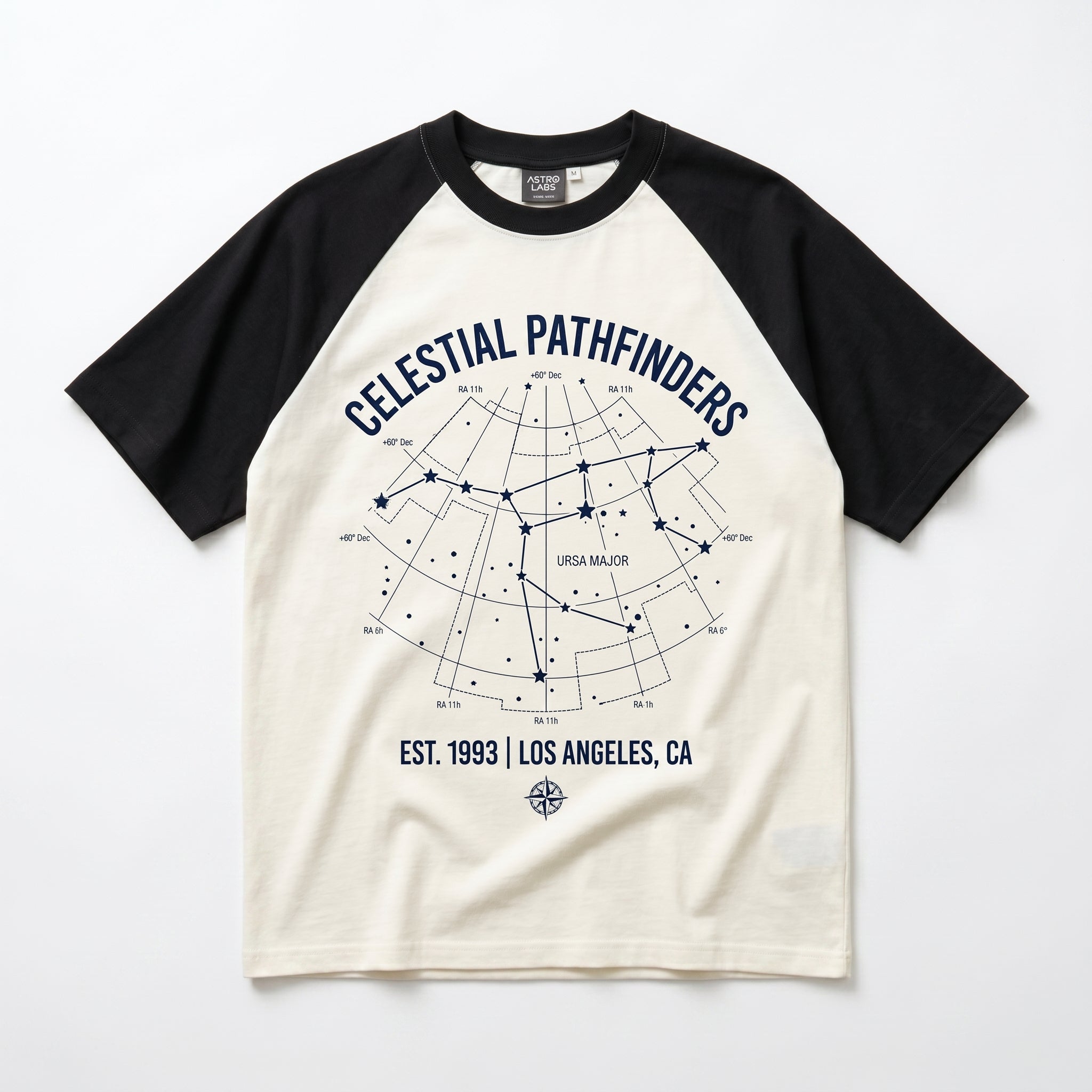 Celestial Pathfinders Star Map Raglan Tee