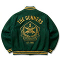 Green Gunners Varsity Jacket | Custom Embroidered Soccer Coat
