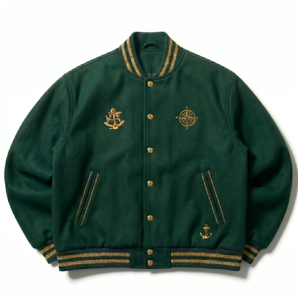 Royal Navigators Green Varsity Jacket