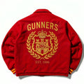 Gunners Embroidered Red Zip-Up Jacket