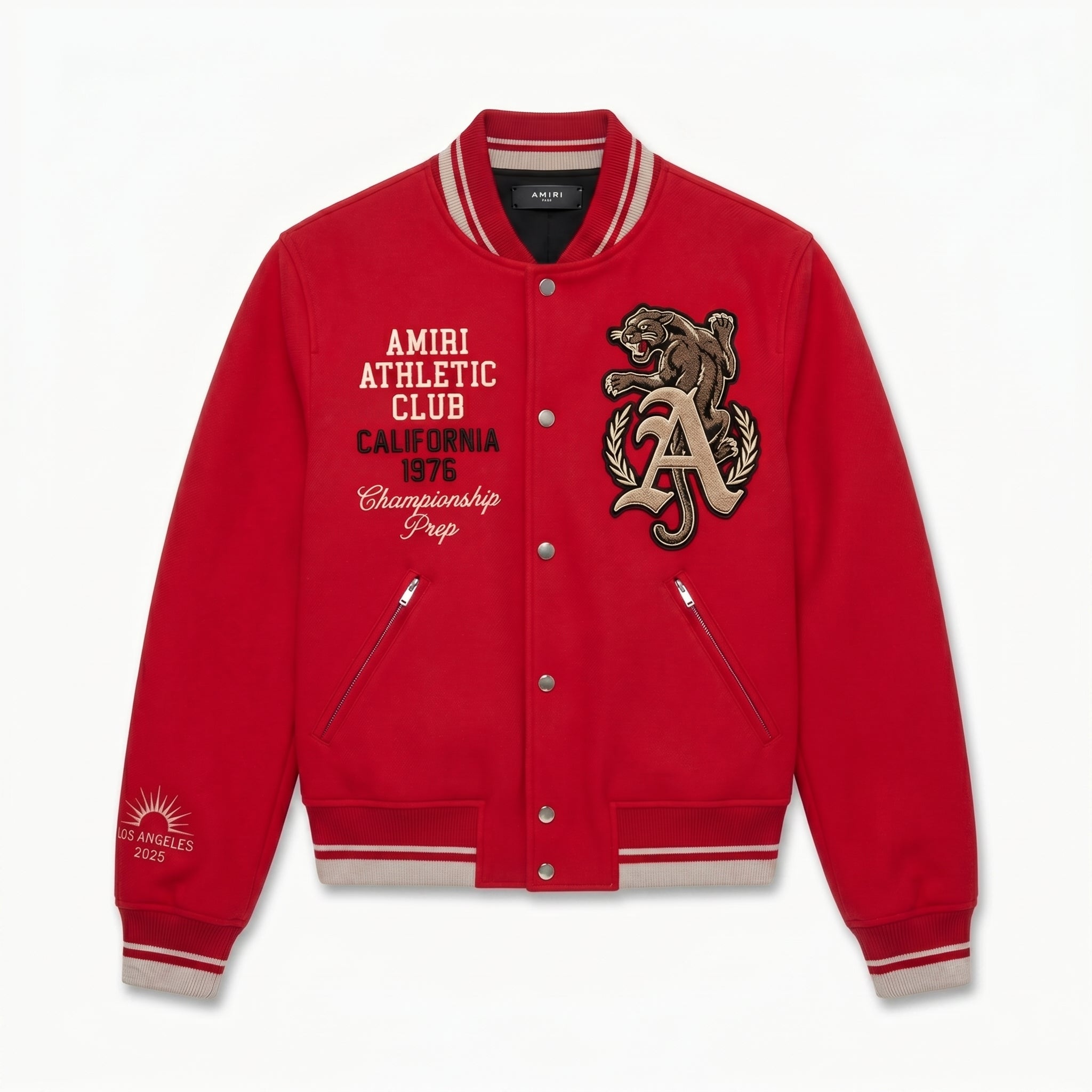 Red Panther Bomber Coat | 100 % Cotton Streetwear
