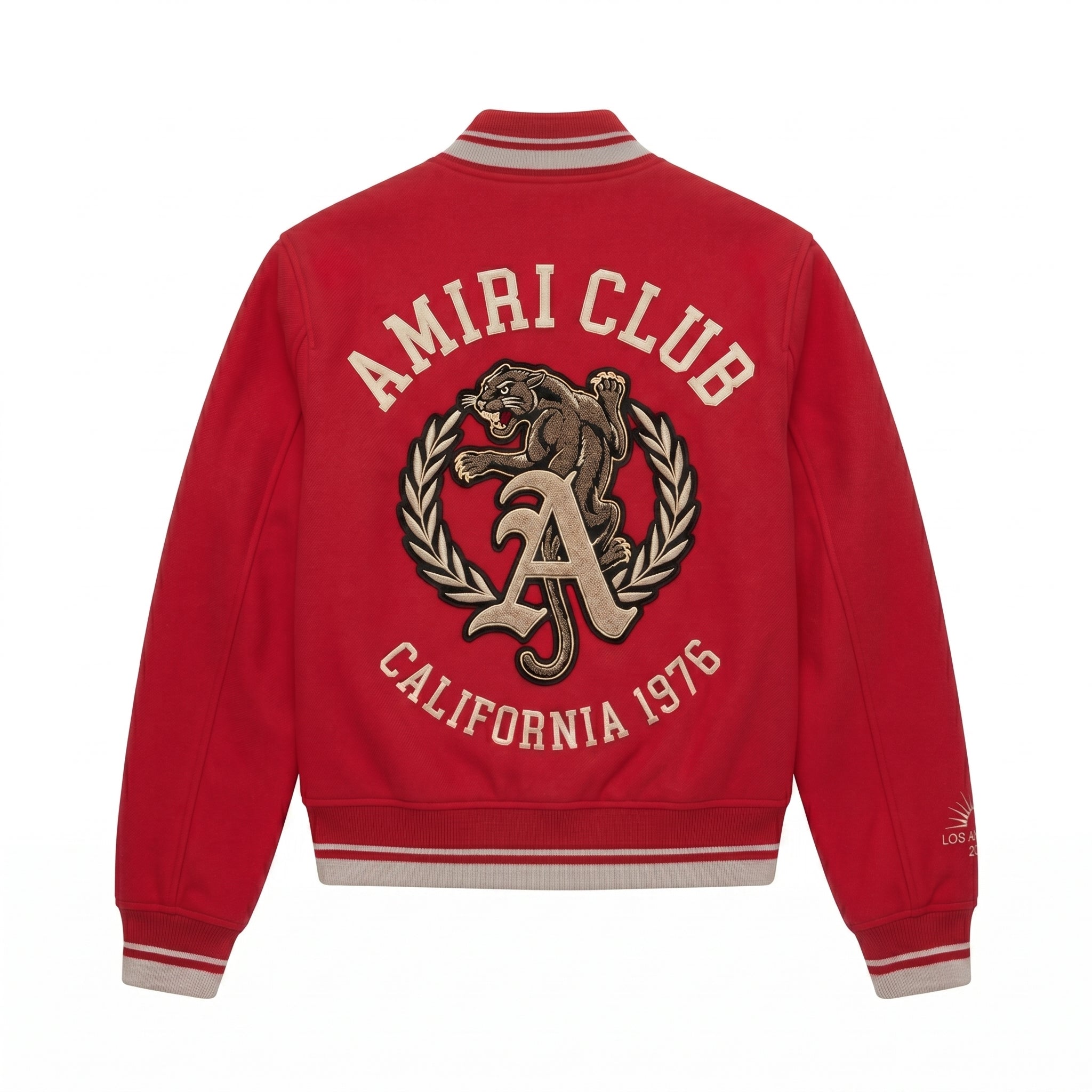 Red Panther Bomber Coat | 100 % Cotton Streetwear