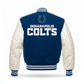 Indianapolis Colts Varsity Jacket – Blue & White Letterman Bomber Style