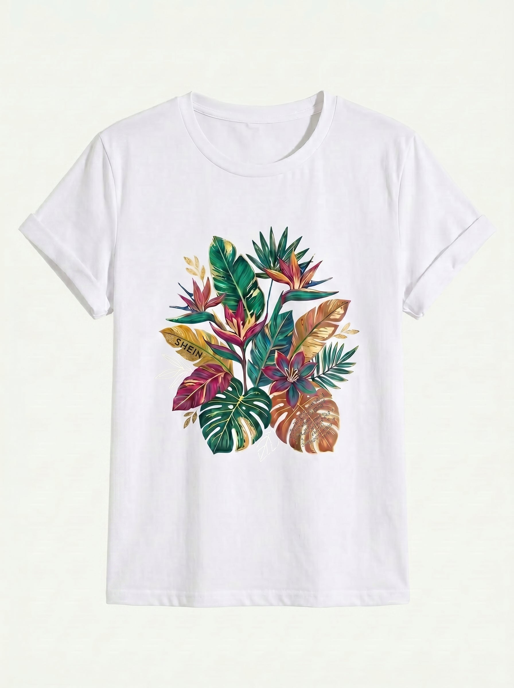 Tropical Bird of Paradise Graphic Tee women