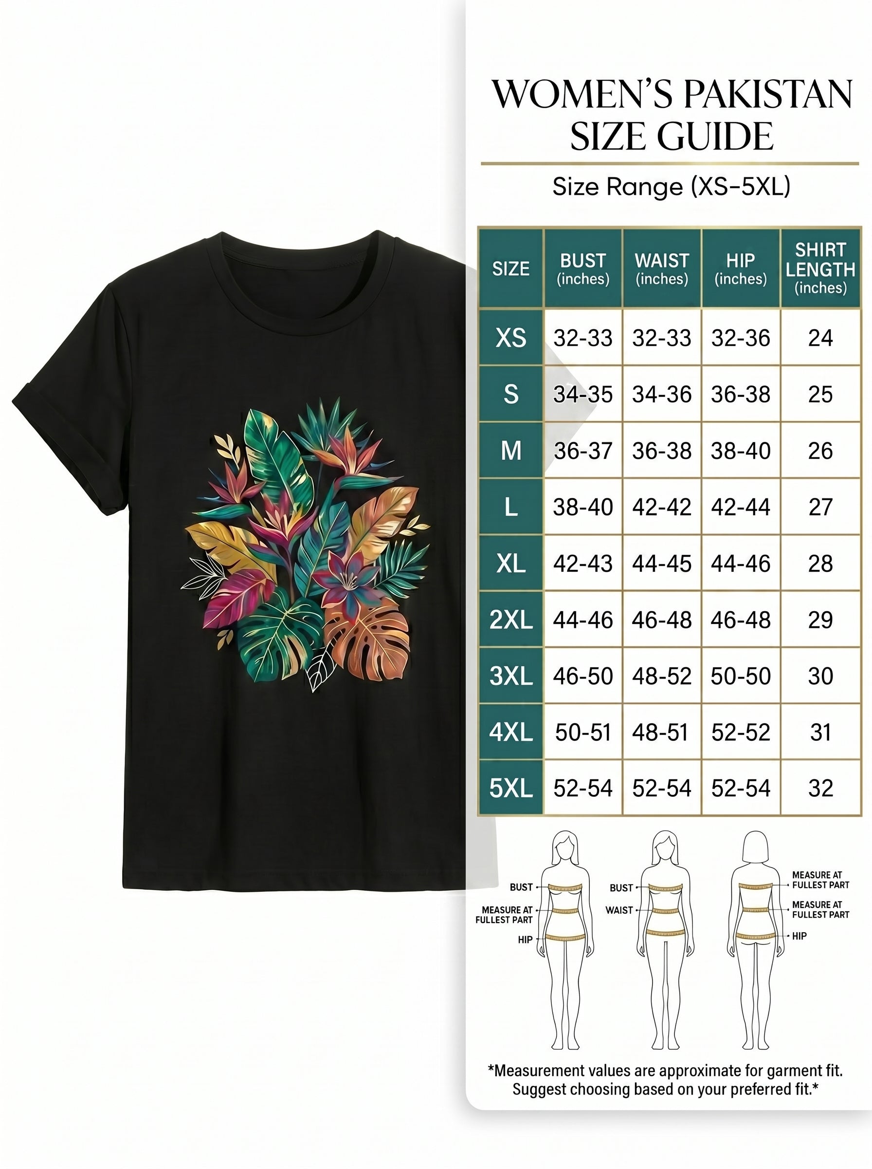 Tropical Bird of Paradise Graphic Tee women