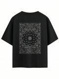 Midnight Bandana Oversized T-Shirt – Minimal Streetwear Graphic Tee