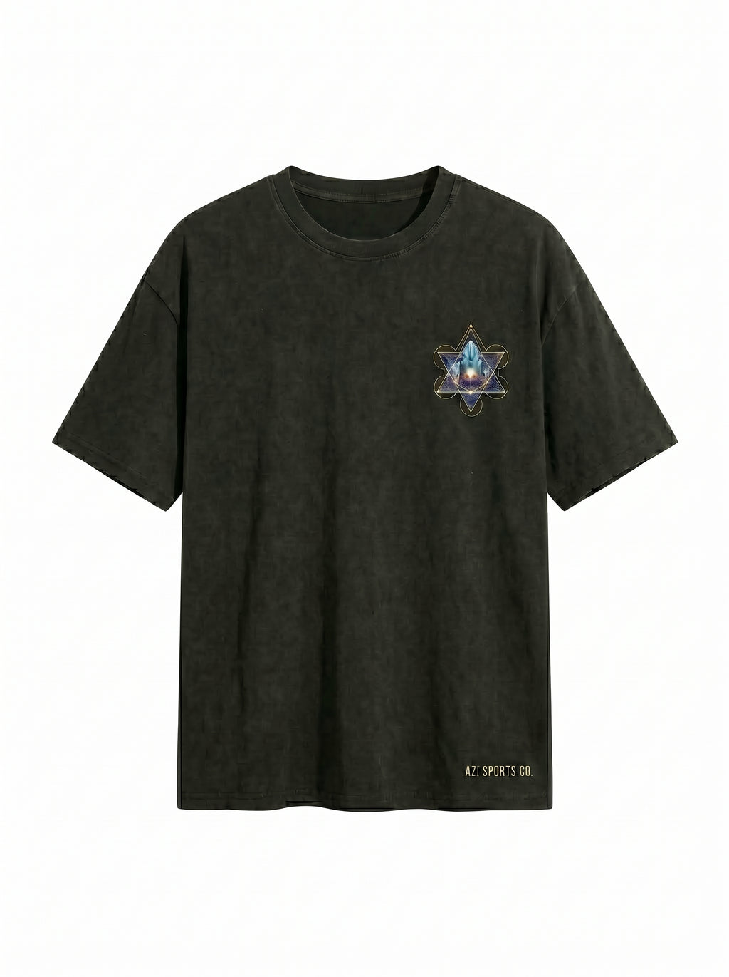 Heavyweight Universal Code T-Shirt | Geometric Crystal Oversized Tee