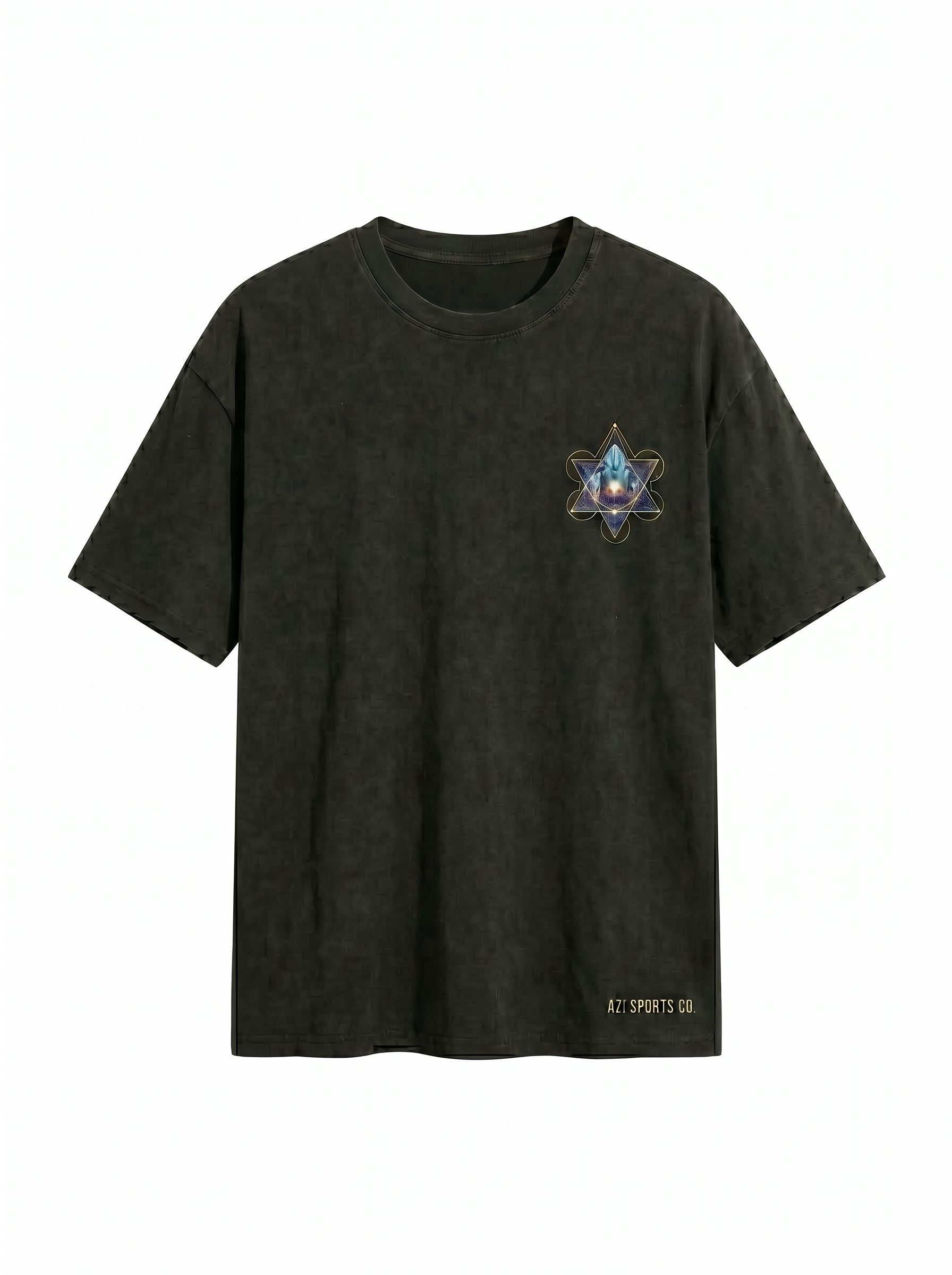 Heavyweight Universal Code T-Shirt | Geometric Crystal Oversized Tee